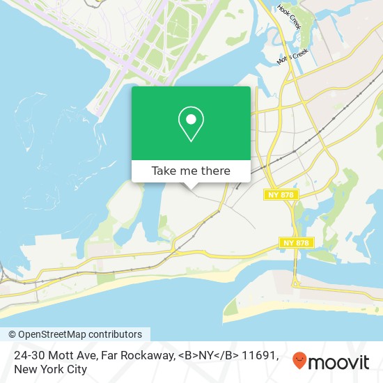 24-30 Mott Ave, Far Rockaway, <B>NY< / B> 11691 map