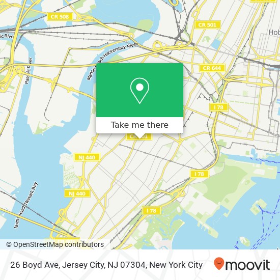 26 Boyd Ave, Jersey City, NJ 07304 map