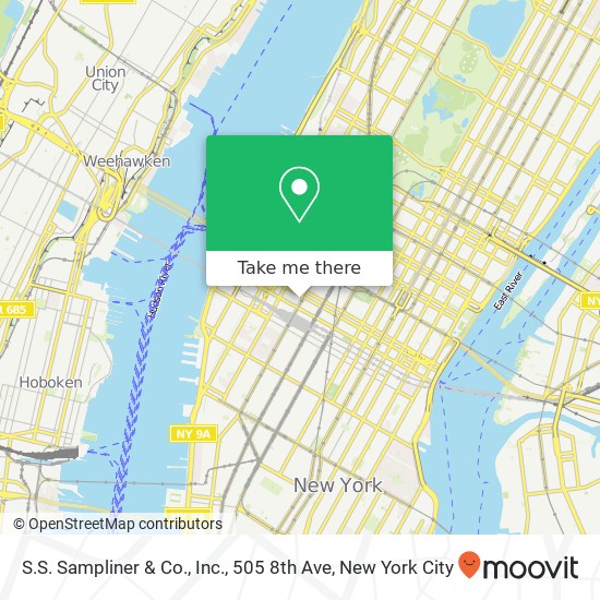 Mapa de S.S. Sampliner & Co., Inc., 505 8th Ave