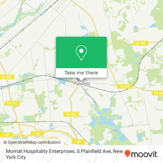 Momat Hospitality Enterprises, S Plainfield Ave map