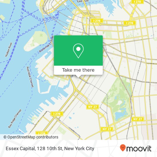 Mapa de Essex Capital, 128 10th St