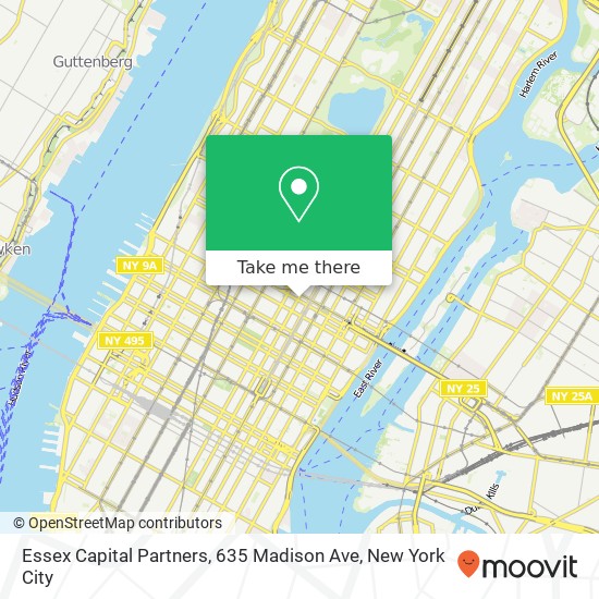 Mapa de Essex Capital Partners, 635 Madison Ave