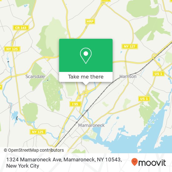 Mapa de 1324 Mamaroneck Ave, Mamaroneck, NY 10543