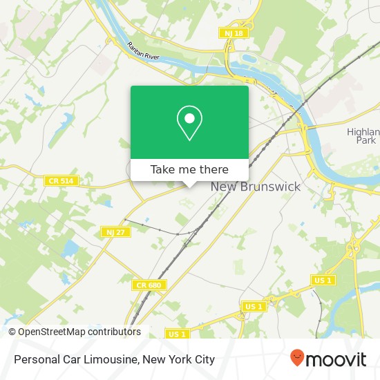 Personal Car Limousine map