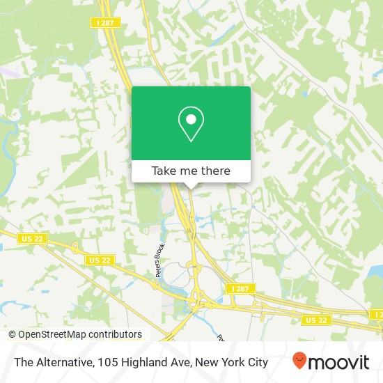 The Alternative, 105 Highland Ave map