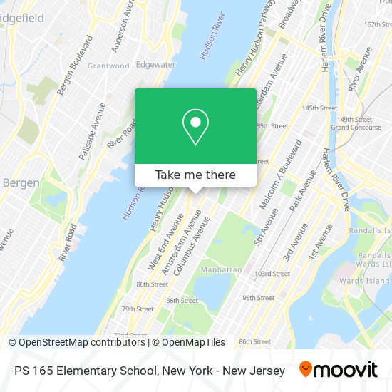 Mapa de PS 165 Elementary School