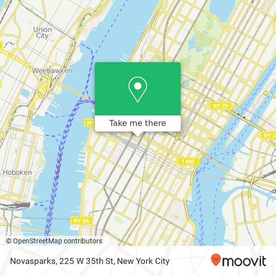 Novasparks, 225 W 35th St map