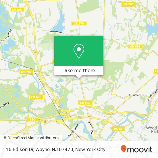 16 Edison Dr, Wayne, NJ 07470 map