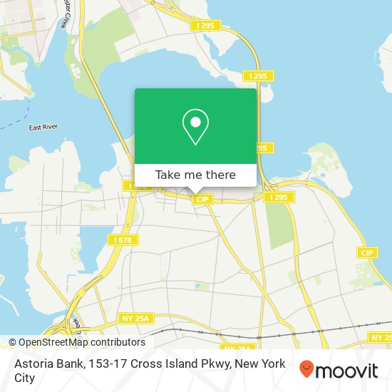 Mapa de Astoria Bank, 153-17 Cross Island Pkwy