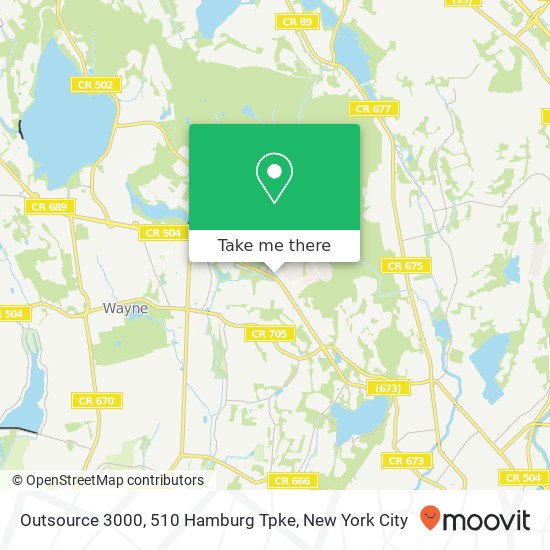 Mapa de Outsource 3000, 510 Hamburg Tpke