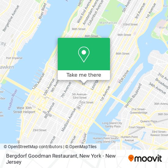 How to get to Bergdorf Goodman Restaurant in Manhattan by Subway, Bus or  Train?