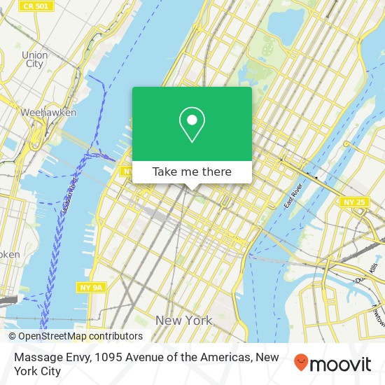 Mapa de Massage Envy, 1095 Avenue of the Americas
