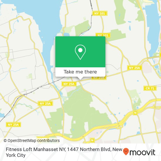 Fitness Loft Manhasset NY, 1447 Northern Blvd map