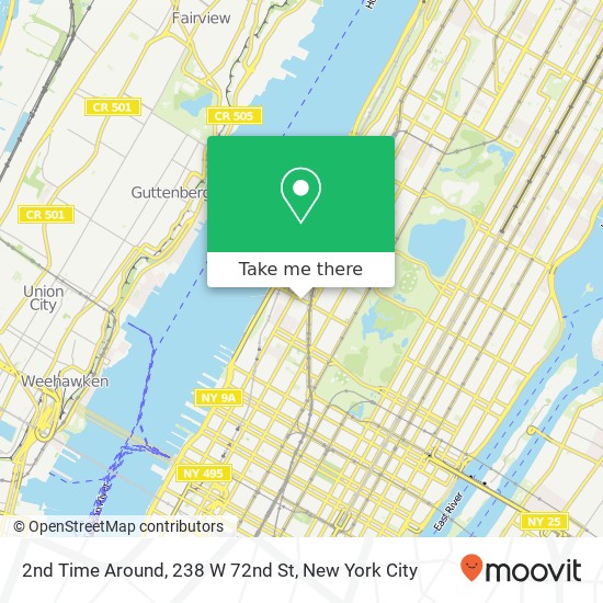 2nd Time Around, 238 W 72nd St map