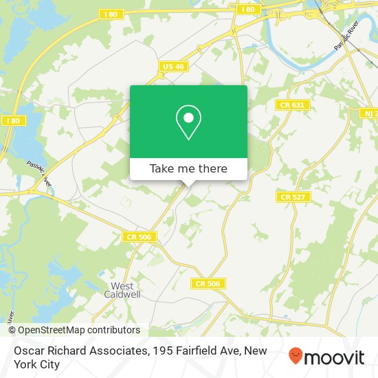 Mapa de Oscar Richard Associates, 195 Fairfield Ave