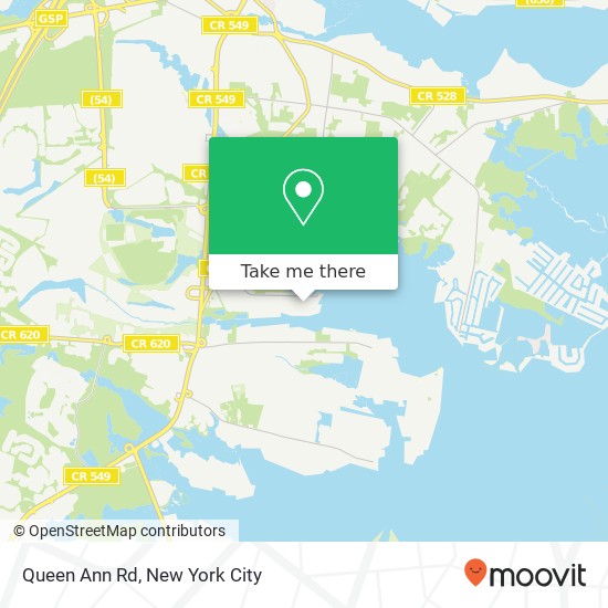Mapa de Queen Ann Rd, Brick, NJ 08723