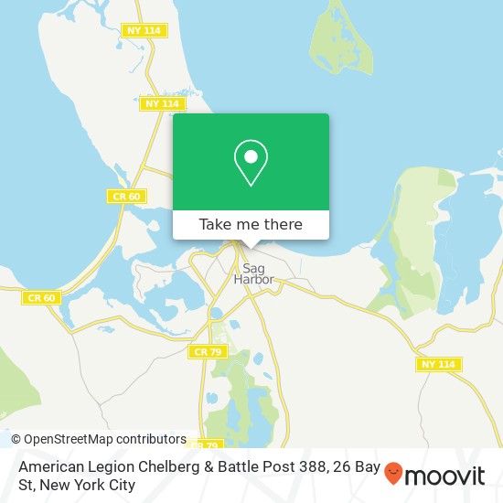 American Legion Chelberg & Battle Post 388, 26 Bay St map