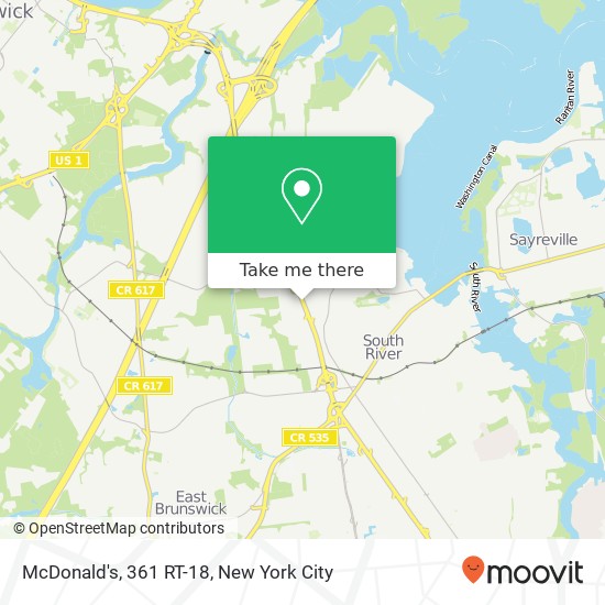 McDonald's, 361 RT-18 map