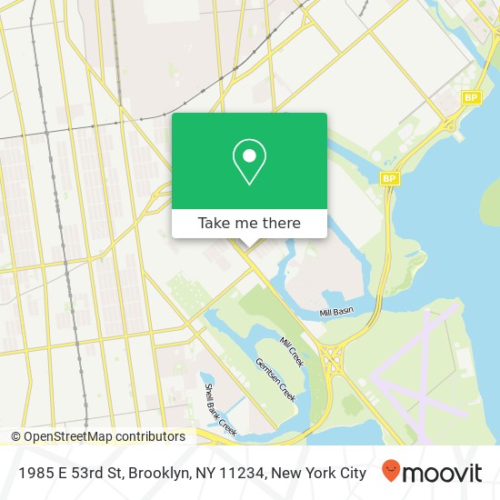 Mapa de 1985 E 53rd St, Brooklyn, NY 11234