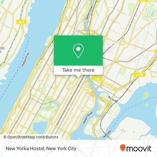 Mapa de New Yorka Hostel