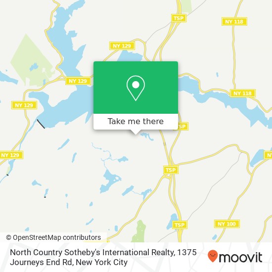 North Country Sotheby's International Realty, 1375 Journeys End Rd map