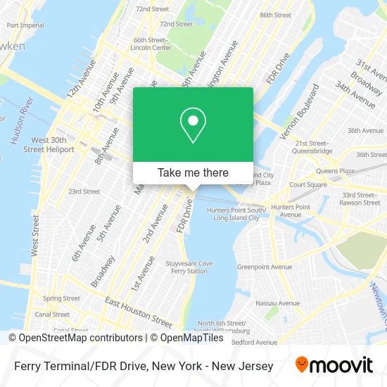 Ferry Terminal/FDR Drive map