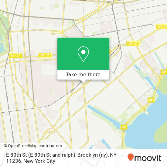E 80th St (E 80th St and ralph), Brooklyn (ny), NY 11236 map