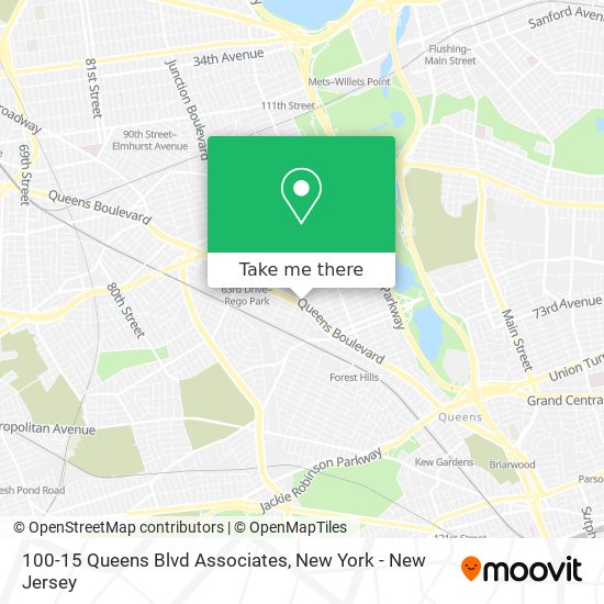 100-15 Queens Blvd Associates map