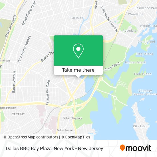 Dallas BBQ Bay Plaza map
