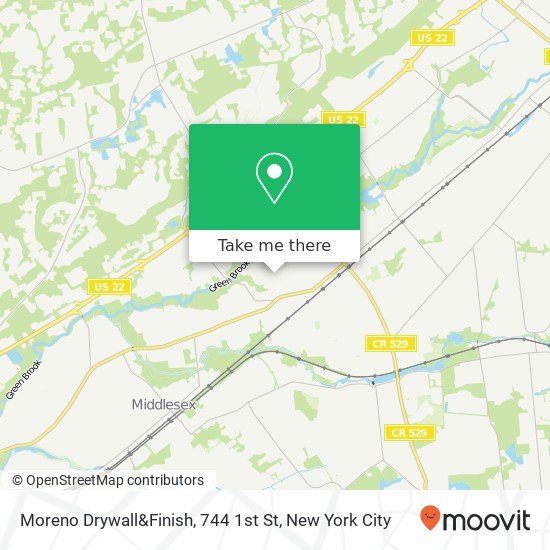 Mapa de Moreno Drywall&Finish, 744 1st St