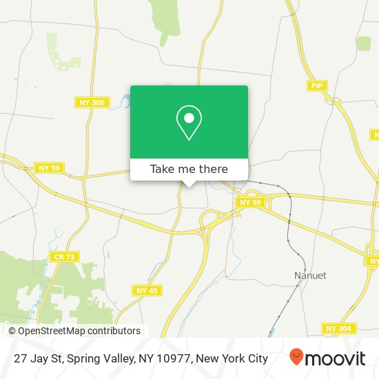 Mapa de 27 Jay St, Spring Valley, NY 10977