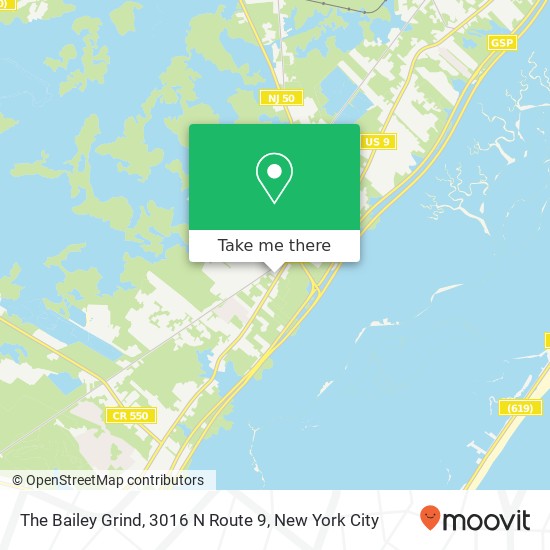 Mapa de The Bailey Grind, 3016 N Route 9