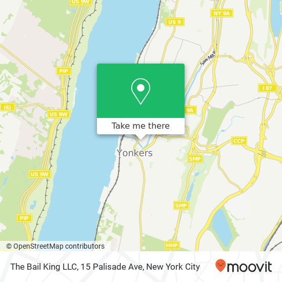 The Bail King LLC, 15 Palisade Ave map