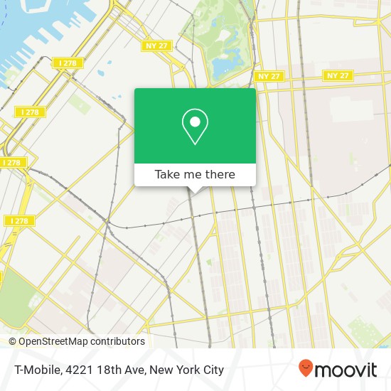 Mapa de T-Mobile, 4221 18th Ave
