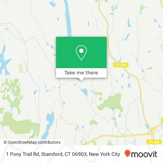 1 Pony Trail Rd, Stamford, CT 06903 map