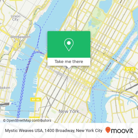 Mapa de Mystic Weaves USA, 1400 Broadway