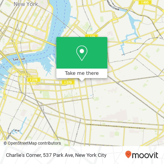 Charlie's Corner, 537 Park Ave map