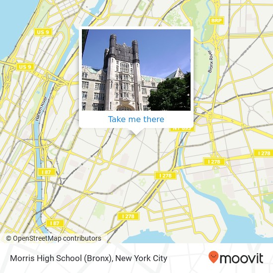 Mapa de Morris High School (Bronx)