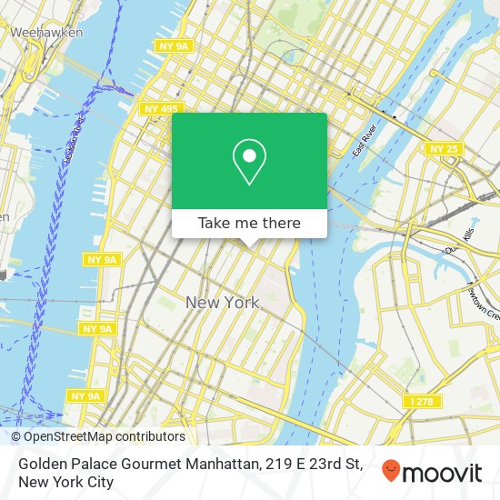 Golden Palace Gourmet Manhattan, 219 E 23rd St map