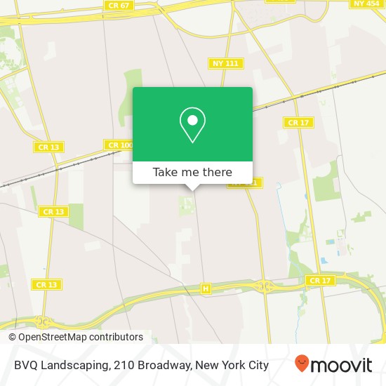 Mapa de BVQ Landscaping, 210 Broadway