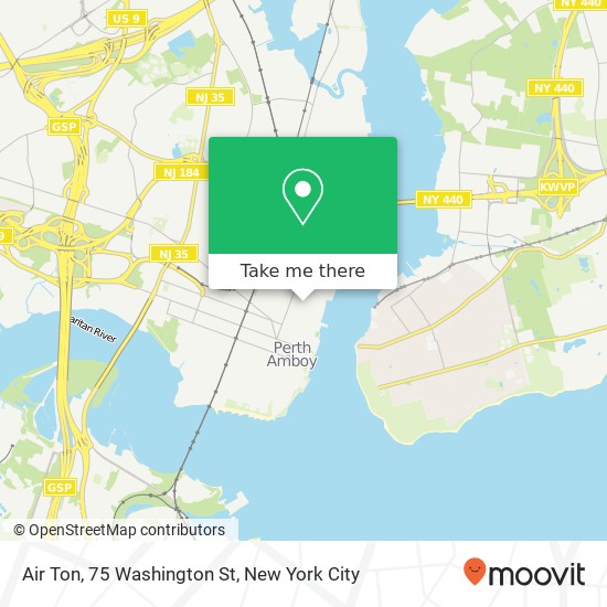 Mapa de Air Ton, 75 Washington St