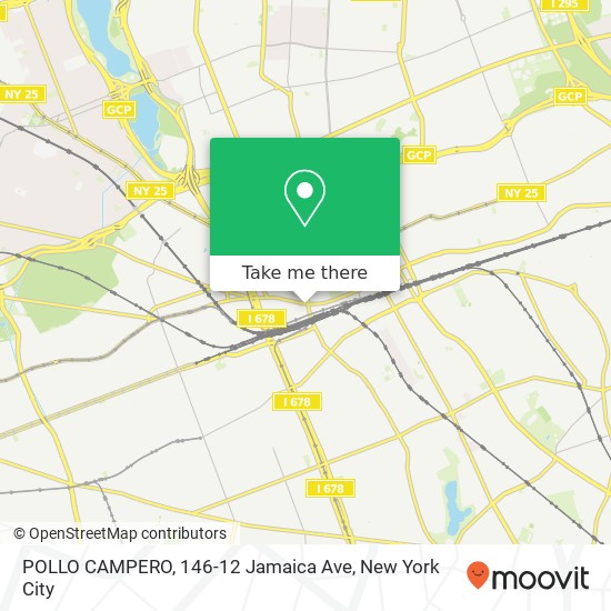 Mapa de POLLO CAMPERO, 146-12 Jamaica Ave