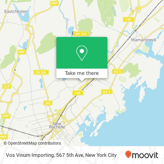 Mapa de Vos Vinum Importing, 567 5th Ave