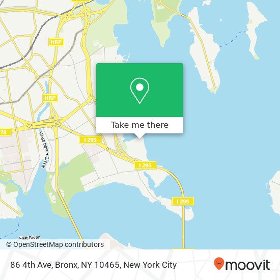 Mapa de 86 4th Ave, Bronx, NY 10465