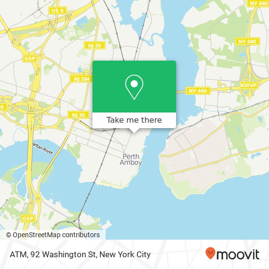 ATM, 92 Washington St map