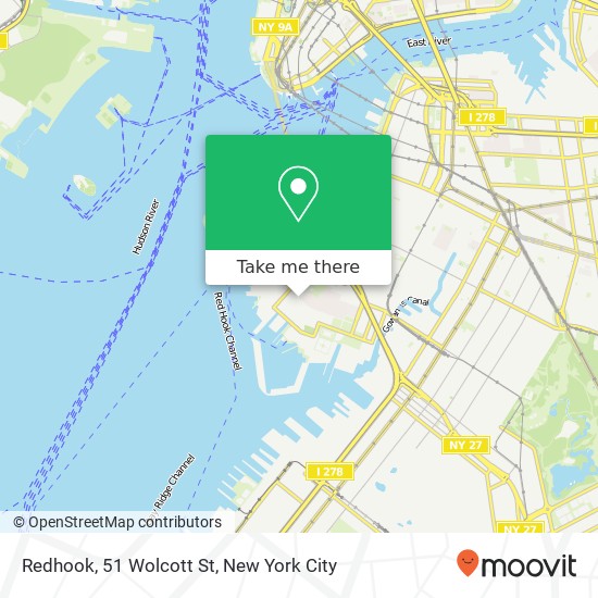 Mapa de Redhook, 51 Wolcott St