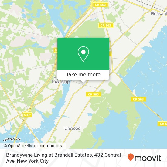 Brandywine Living at Brandall Estates, 432 Central Ave map