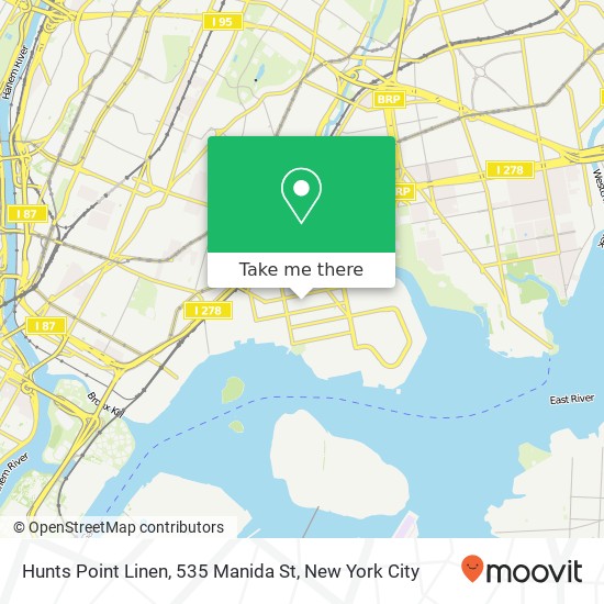 Hunts Point Linen, 535 Manida St map