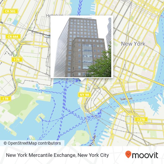 New York Mercantile Exchange map