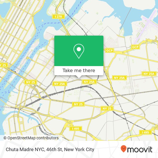 Mapa de Chuta Madre NYC, 46th St